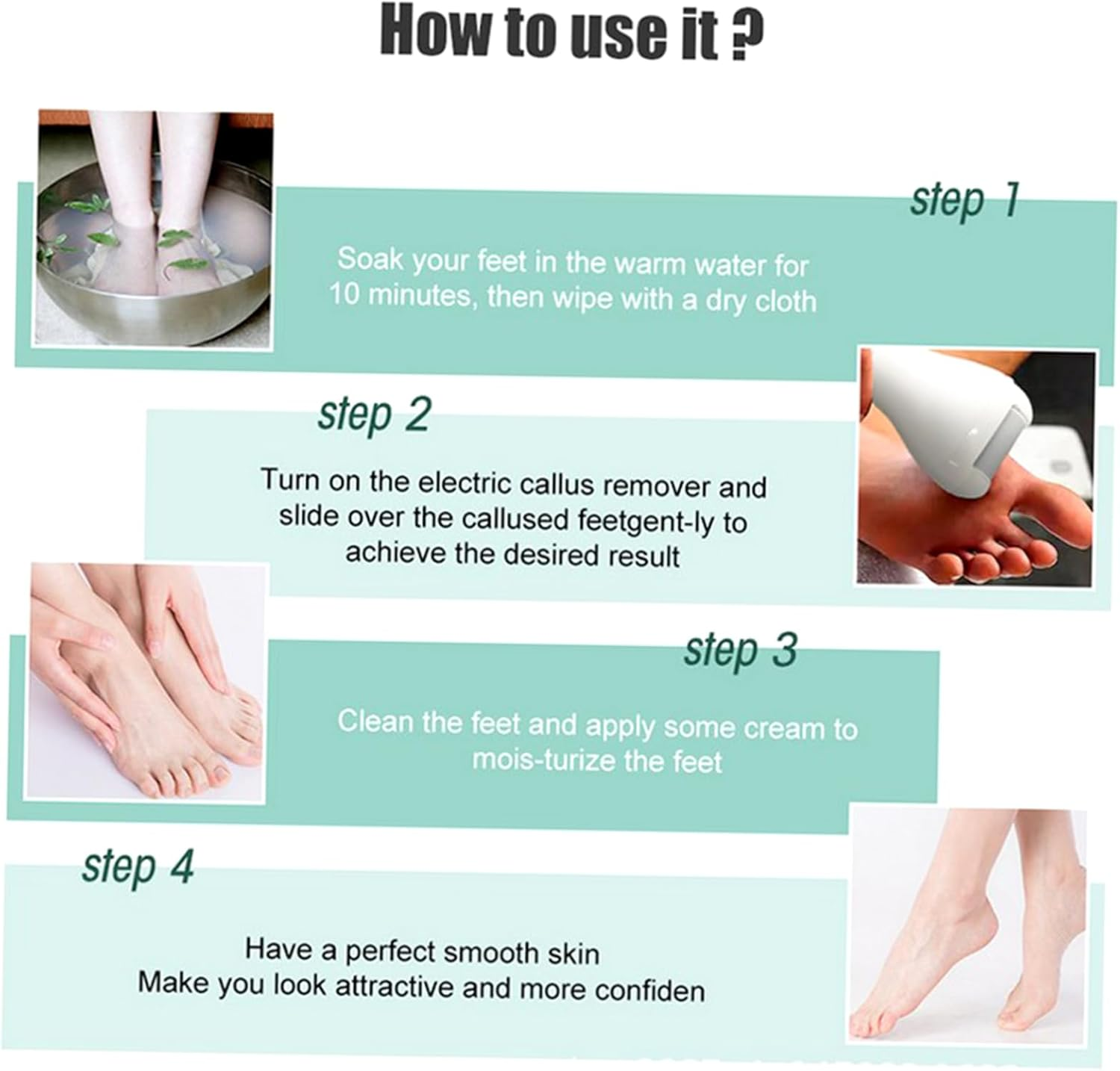 Baluue Electric Foot Grinder Nail Machine Professional Callus Remover Pedicure Tool Random Color image number 1