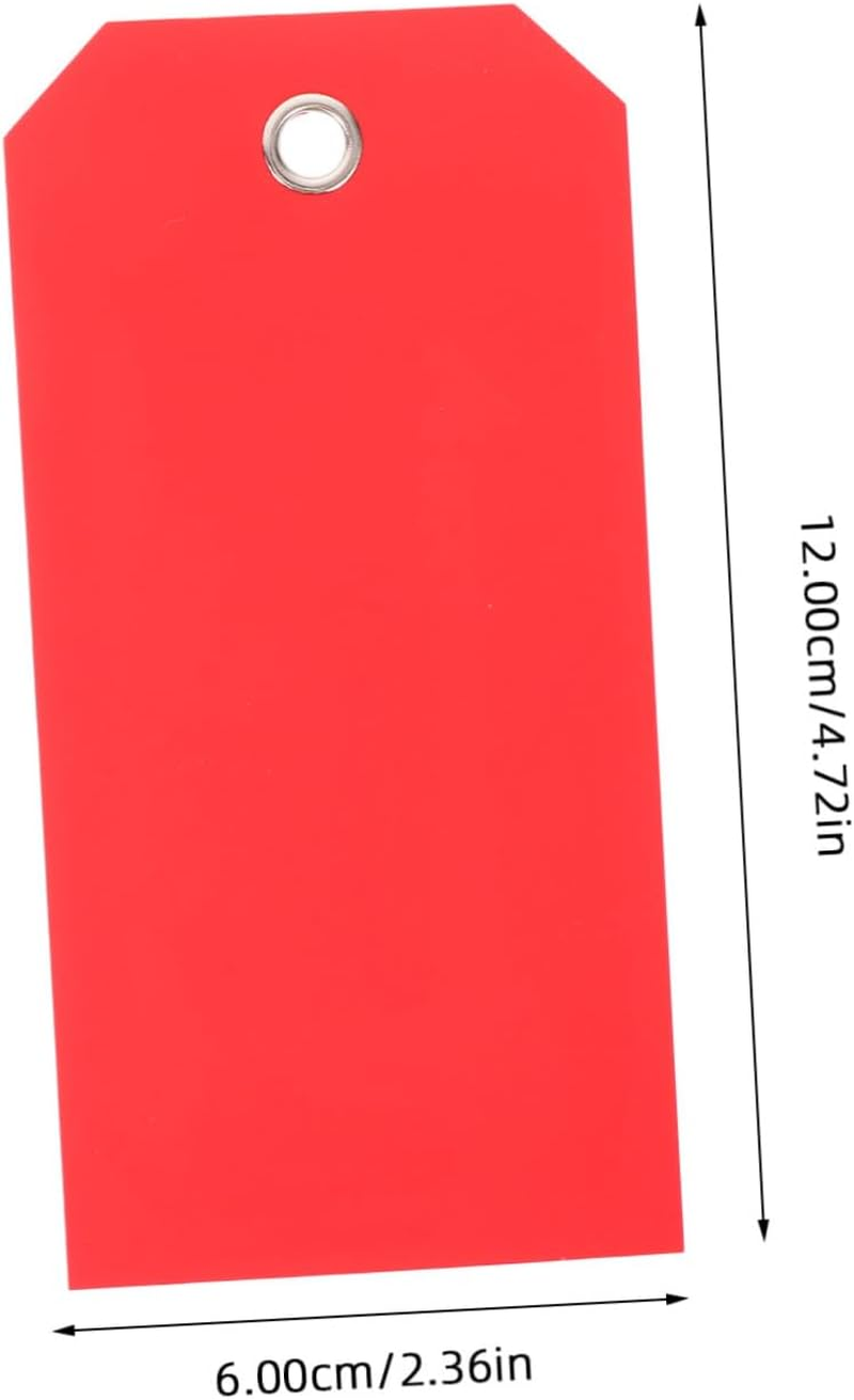 GARIOUANS 100Pcs Writable Blank PVC Shipping Tags with Metal Wire Ties Plastic Luggage Identification Labels for Travel Suitcases Backpacks Inventory and Cable Tagging Reusable and Easy To