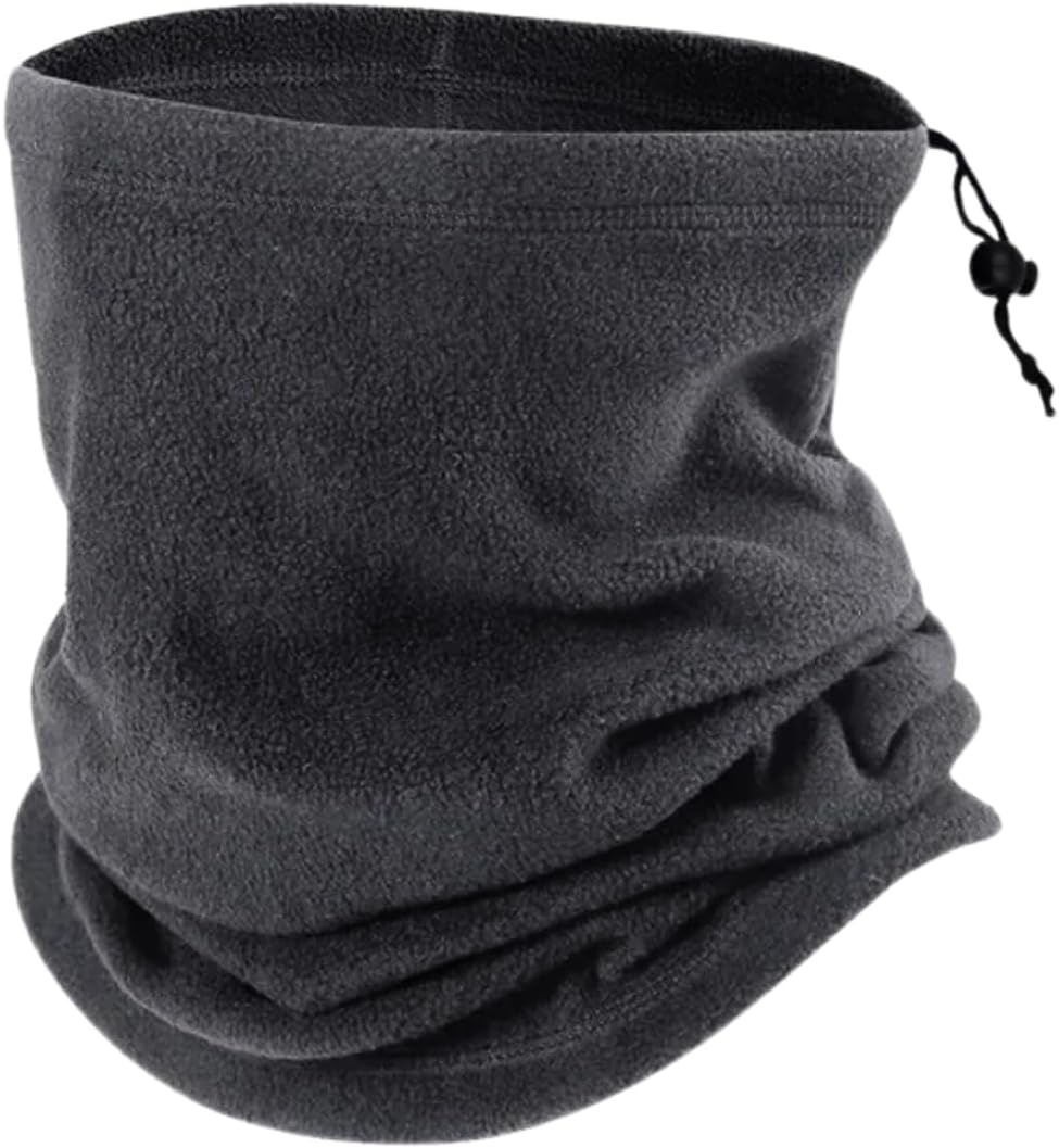 EZONEDEAL Neck Gaiter Fleece Neck Warmer Snood Tube Skiing Cycling Windproof Balaclava Scarves Scarf Ski Cycling Winter Warm for Men Women image number 2