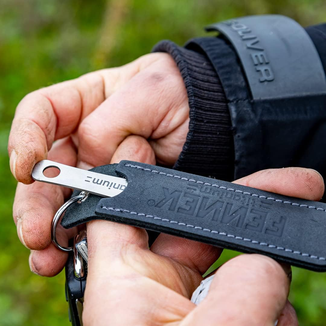 FENNEK Titan Pieker XL in High-Quality Leather Case, Made in Germany, Perfect for Camping, Holidays, Festivals, Bushcraft, Hiking, 1 Piece image number 4
