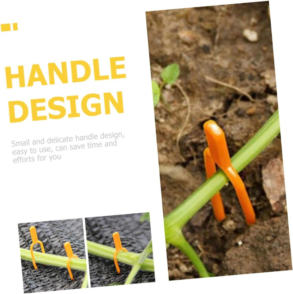 SEWOART 400Pcs Plant Fixing Clips Stolons Fastening Vines Clamps for Gardening Reusable Press Clips for Strawberries and Climbing Plants image number 5