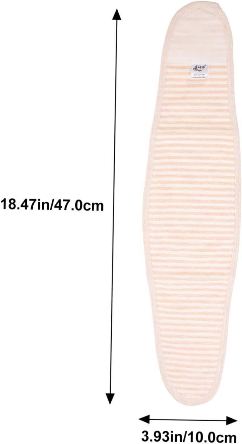 Baby Belly Band Navel Band 4Pcs Set Beige Newborn Umbilical Belt Soft Breathable Infant Belly Wrap for Newborn Care image number 2