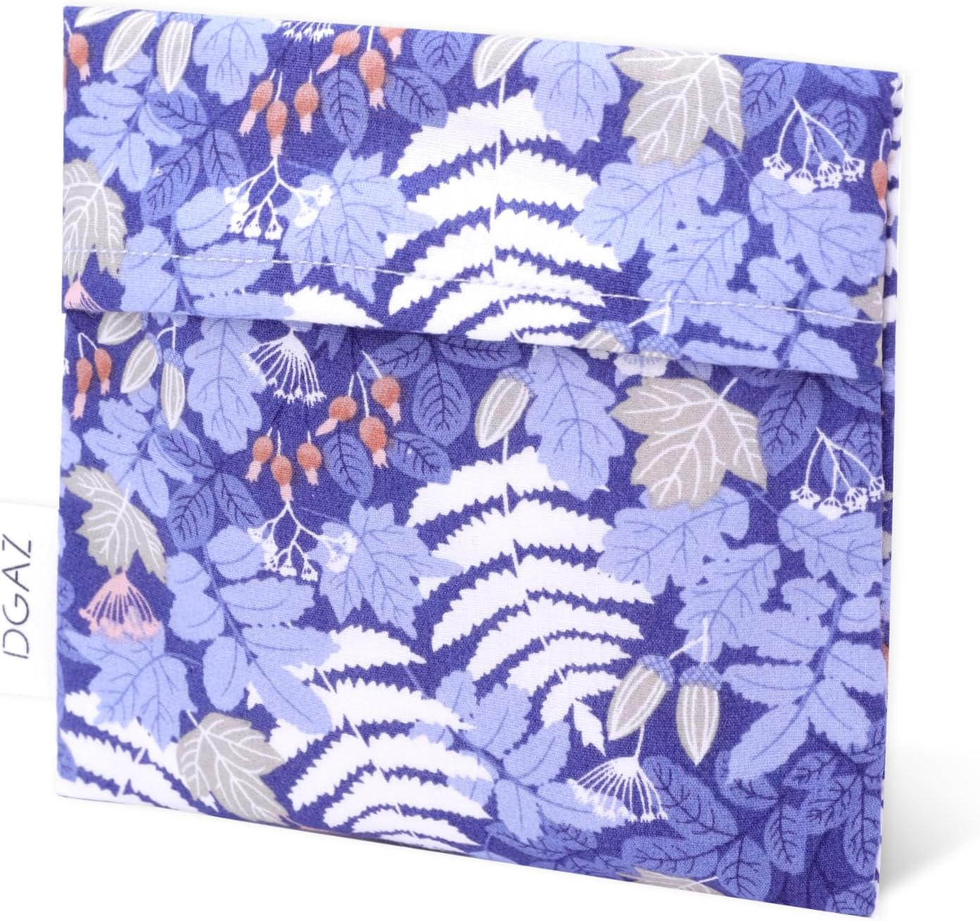 DGAZ Sanitary Napkin Storage Bag, Period Bag for Teen Aged Girls, Portable Period Bag for Panty Liners/Menstrual Cup/Small Tampons，Mini Makeup Bag for Purse(Blooming)