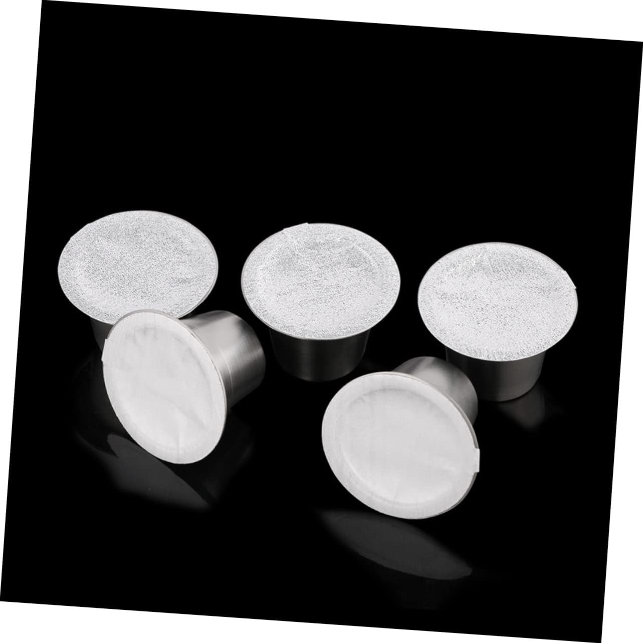 Ipetboom 120Pcs Espresso Capsule Cup Seal Stickers Aluminum Foil Coffee Seal Lids Compatible with Capsule Machines for Home and Cafe Use image number 2