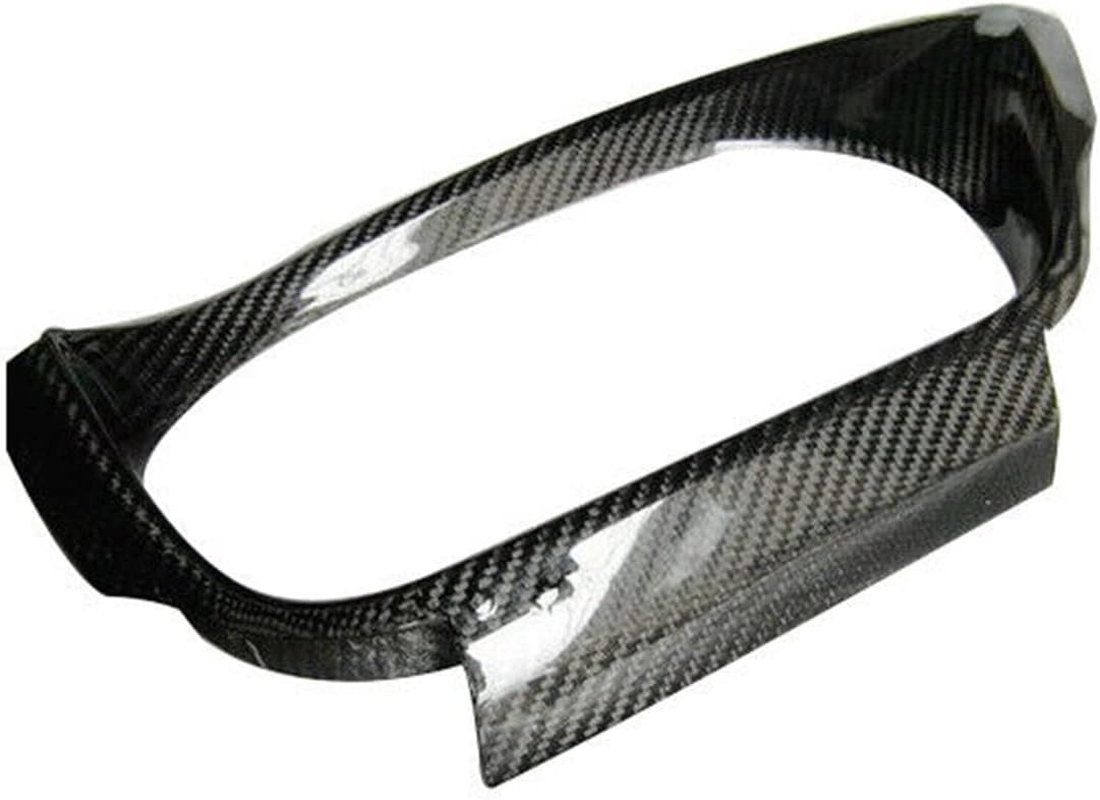 Muffler 2PCS Carbon Fiber Rear Exhaust Muffler Tip Pipe Frame Cover Trim Air Outlet Vent Lid Strip Compatible with Nissan GT-R R35 2008-2016 image number 4