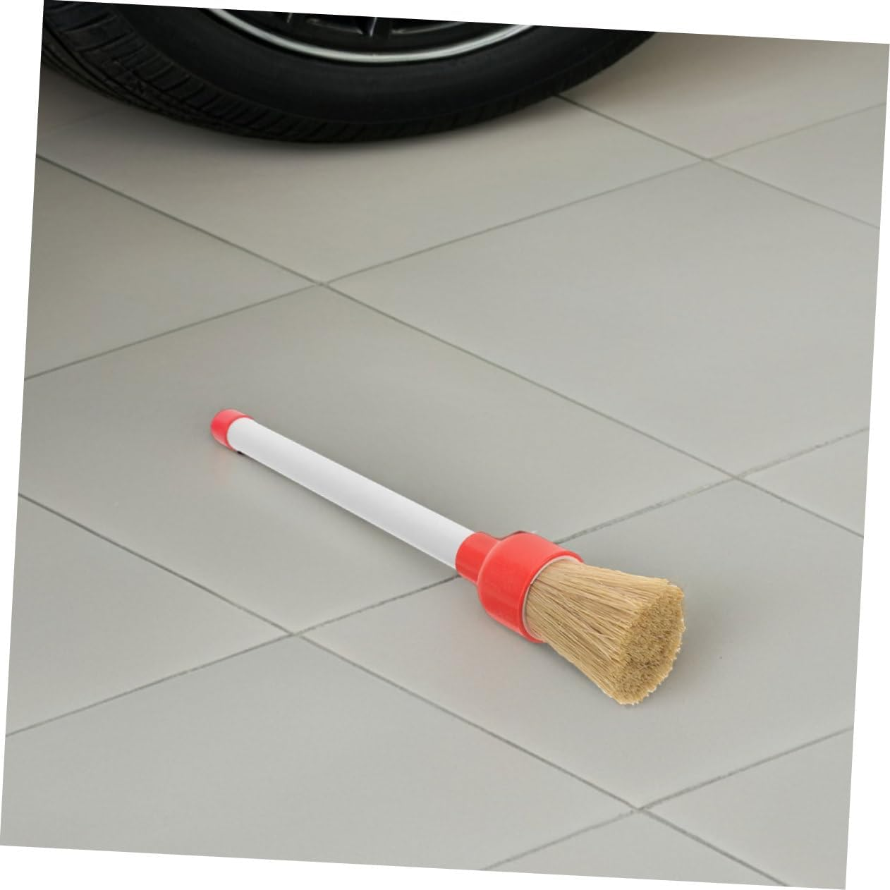 Holibanna 2Pcs Tire Shine Brush with Handle for Gentle Car Wash and Tire Detailing for Wheels and Automotive Surfaces image number 5