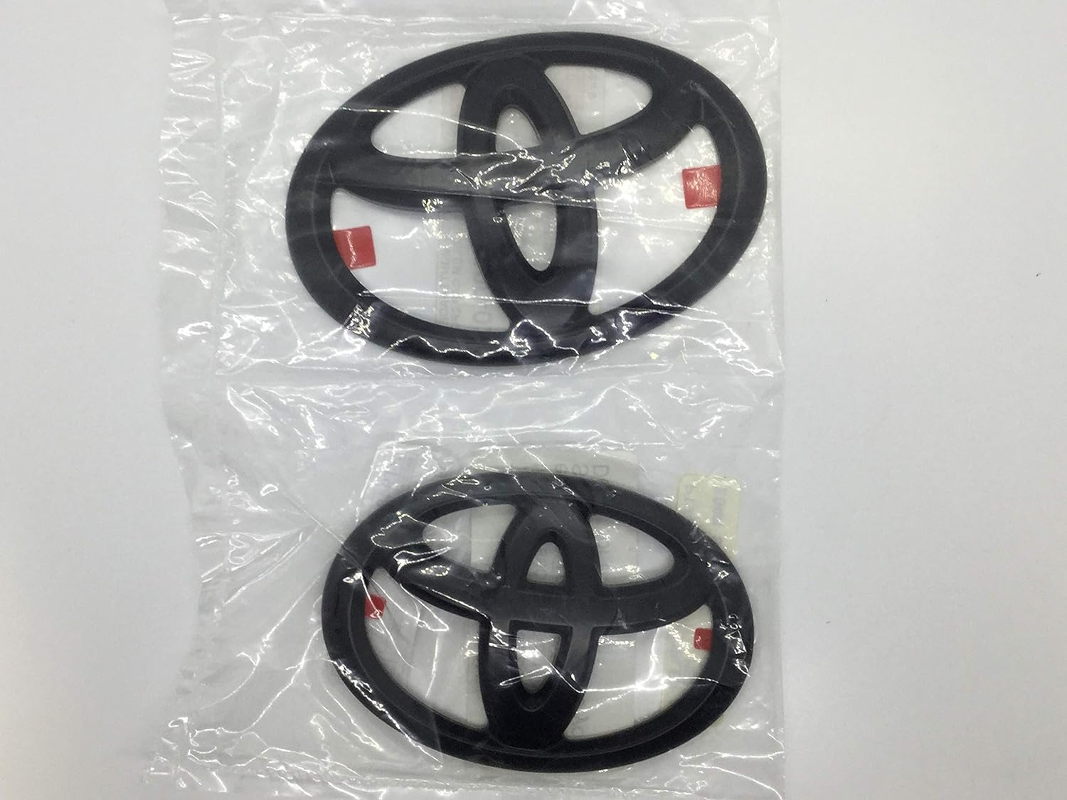 Genuine Toyota 4Runner Nightshade 2 Piece Black/Blackout Emblem Overlay Set PT948-89190-02 image number 1