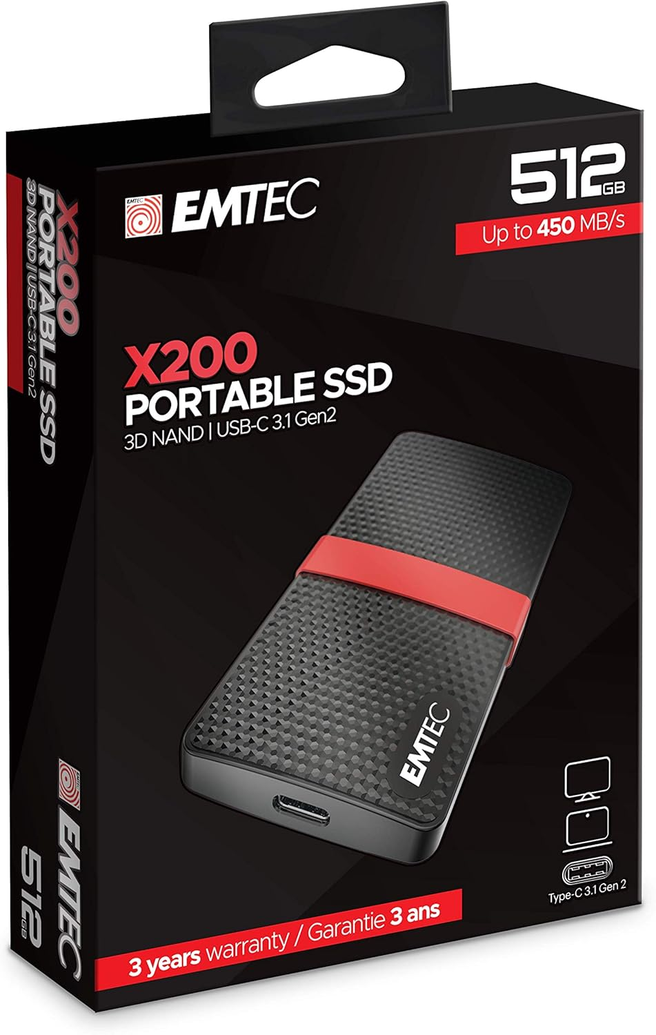 Emtec X200 Power plus 512GB Msata Portable Solid State Drive image number 6