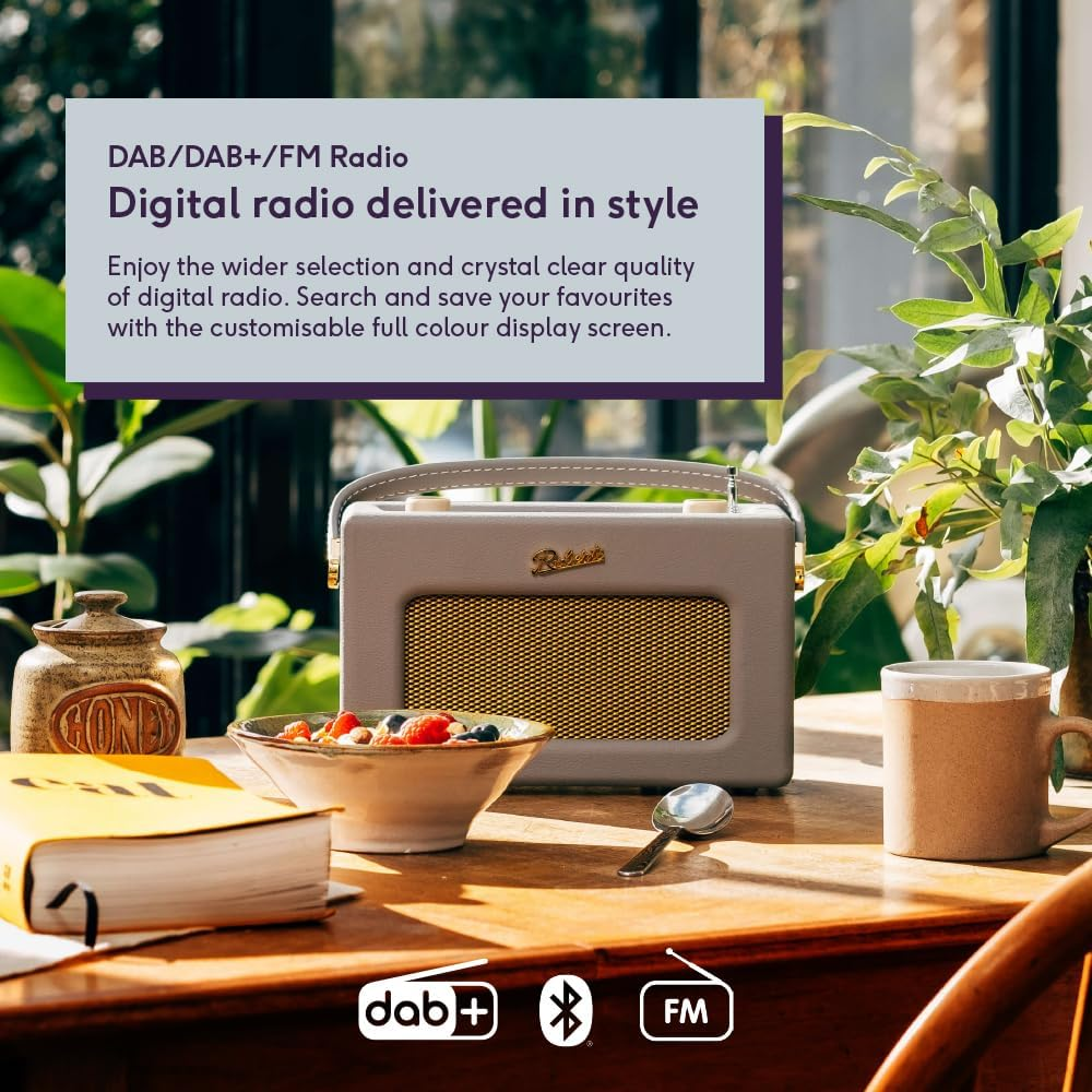 Roberts Revival RD70DG FM/DAB/DAB+ Digital Radio with Bluetooth - Dove Grey - Dove Grey image number 6