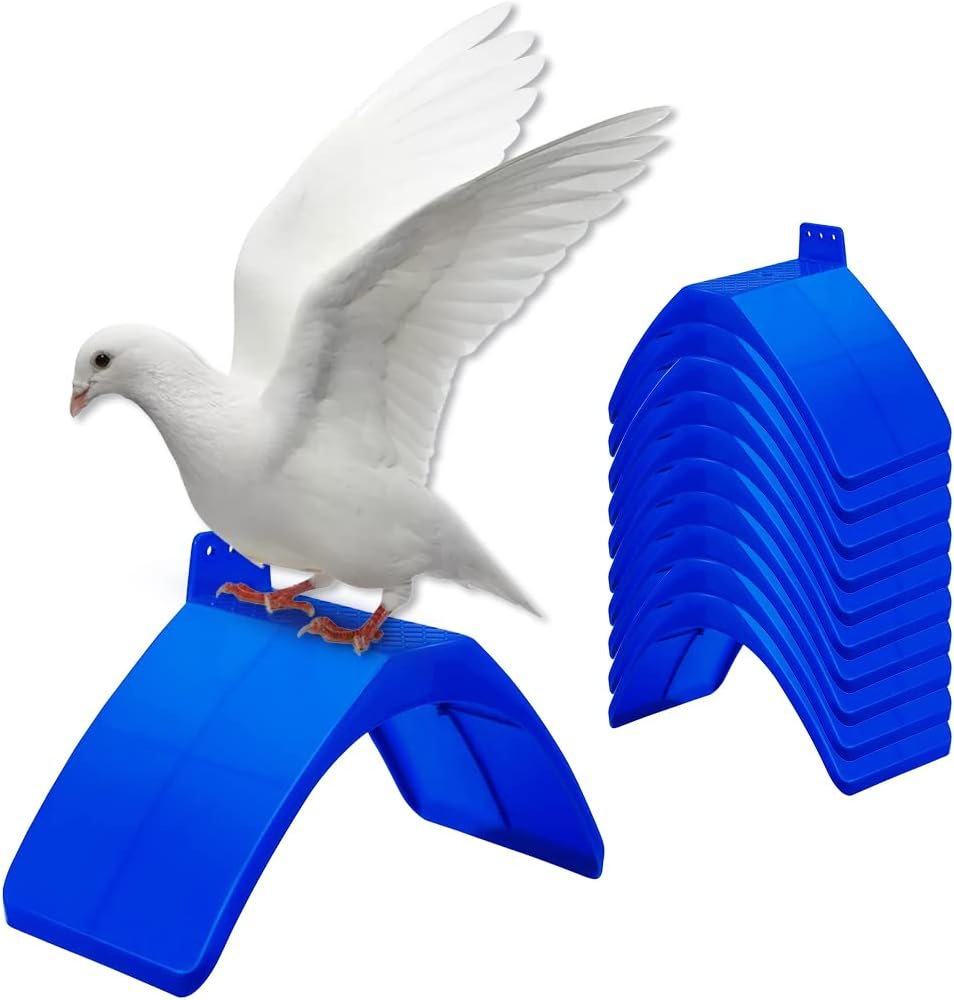 10Pcs Dove Rest Stand Frame Grill Dwelling Pigeon Perches Roost Bird Supplies Blue Color