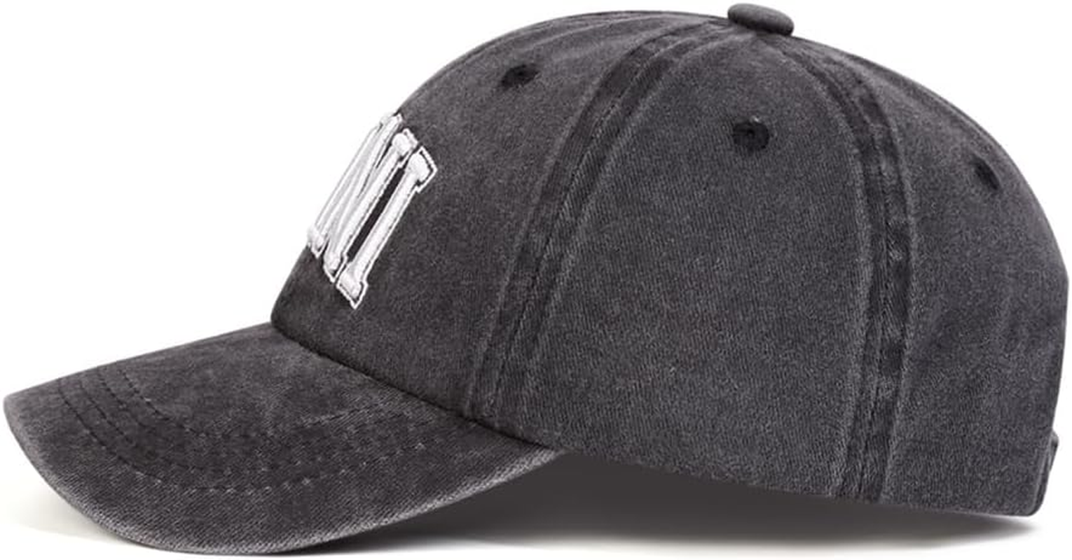 Rockreyoa Unisex Vintage Baseball Cap Classic Cotton Baseball Cap Snapback Baseball Cap Hat for Mum and Dad Sun Protection Baseball Cap Breathable Sports Hat Hip-Hop Hat Outdoor Hat image number 3