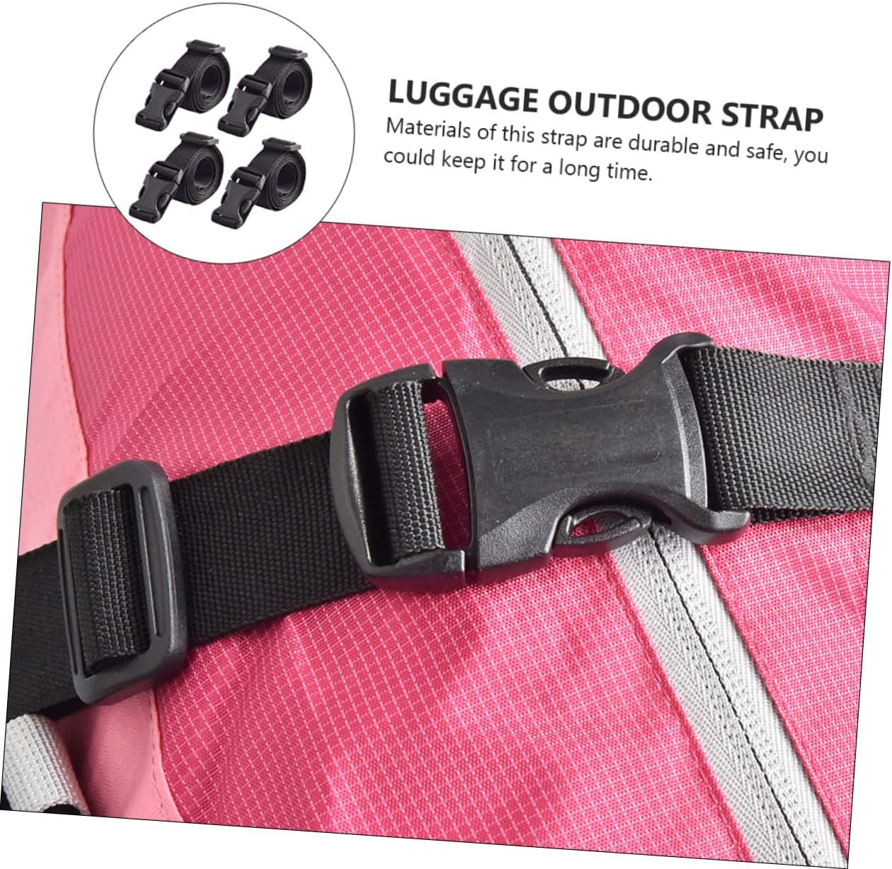 GAROZATION 12Pcs Outdoor Luggage Tie down Belt Luggage Straps Suitcase Cross Straps for Travel image number 2