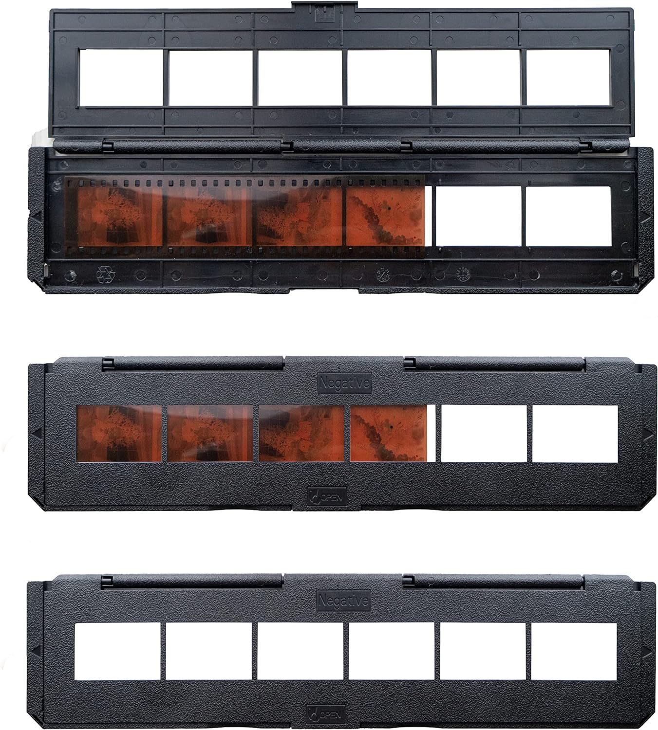 Magnasonic Long Tray Negative Film Holder for 35Mm Compatible Film Scanners, Holds 6 Negative Frames to Speed up Processing Time, Easy to Use, Gently Flattens and Protects Film Edges - Set of 3 (NT01) image number 3
