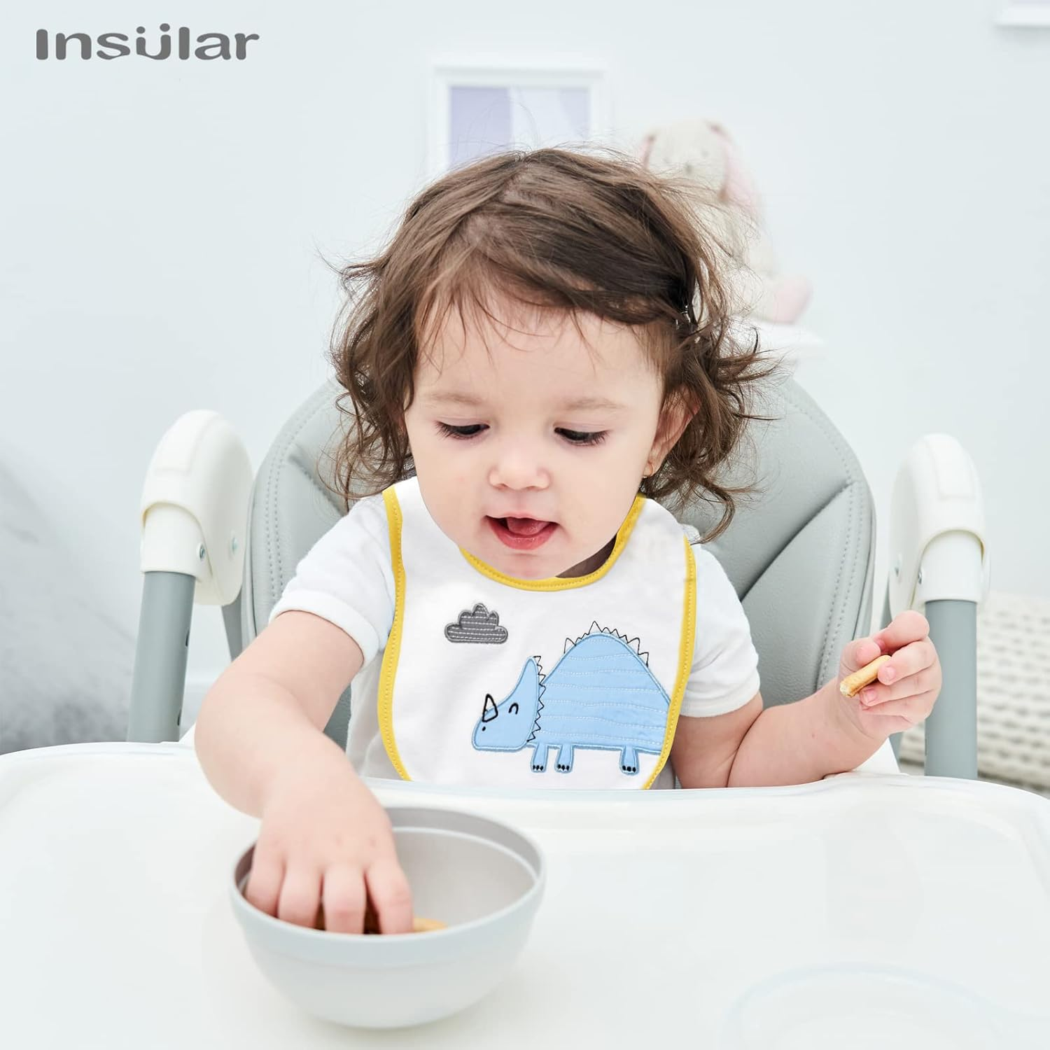 Insular Baby Bibs Baby Bandana Drool Bibs 100% Cotton for Boys Girls Unisex for Teething and Drooling, 6 Pack image number 2