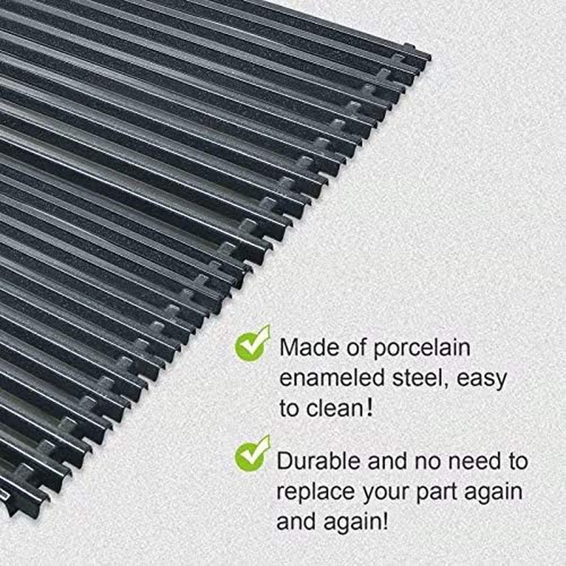 Denmay 7525 44 X 30CM Porcelain Enameled Grates for Weber Spirit Spirit I & II 300, E310 E320 S310 S320 Series, Spirit 700, Weber 900, Genesis Silver/Gold/Platinum B&C, for Weber 7526 7527 65906 image number 2