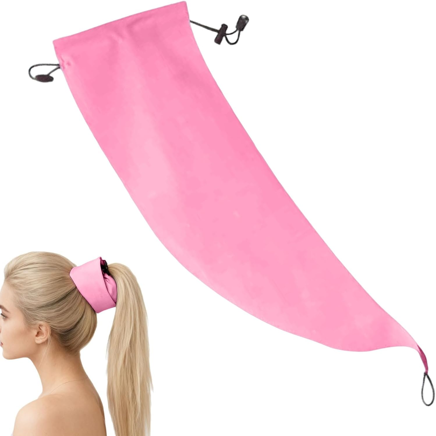 Waterproof Hair Sleeve for Ponytail | Reusable Waterproof Headband - 22X6 Inches Shower Caps Ponytail | for Girls Home Gym Beach Swim Makeup Travel Dreadlocks Braids