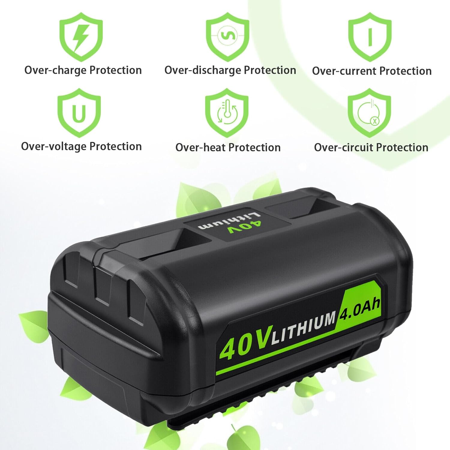 4.0Ah 36V 40V Battery & Dual Port Battery Charge for Ryobi 36V BPL3626D BPL3640D BPL3640D2 BCL3620 BCL3617S