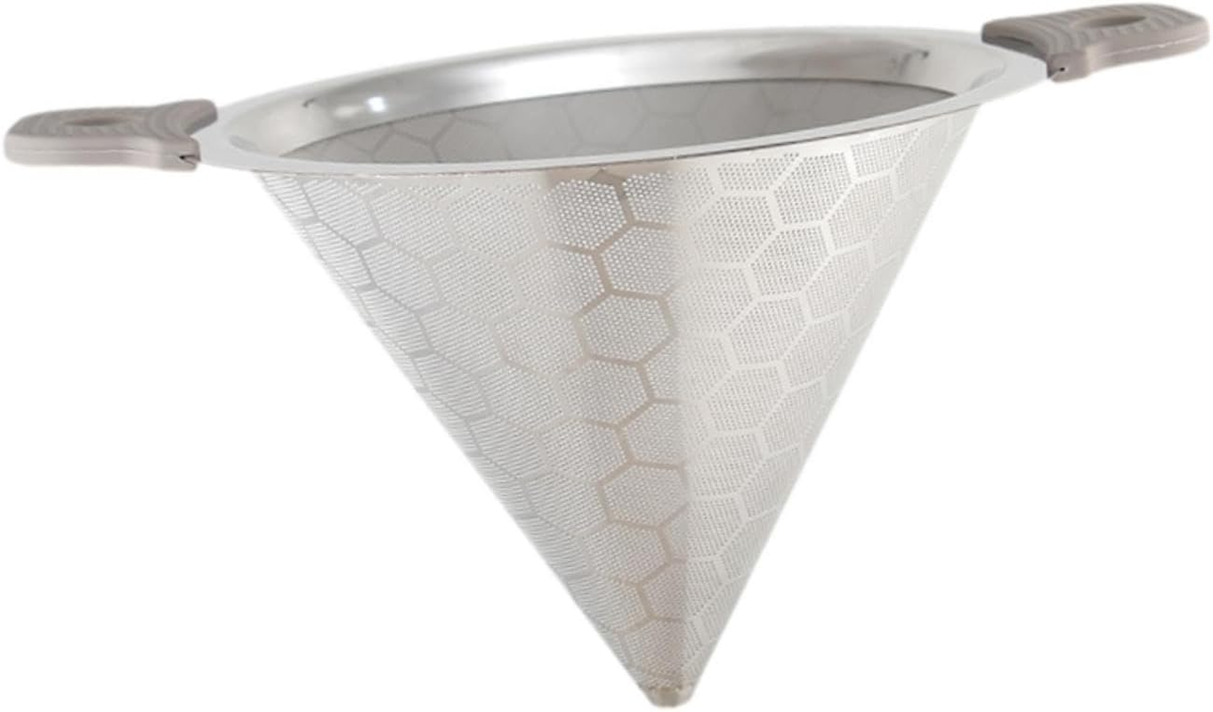 Fonowx Coffee Filter Cup Holder Double Handle Tea Leaf Funnel for Coffee Espresso image number 2