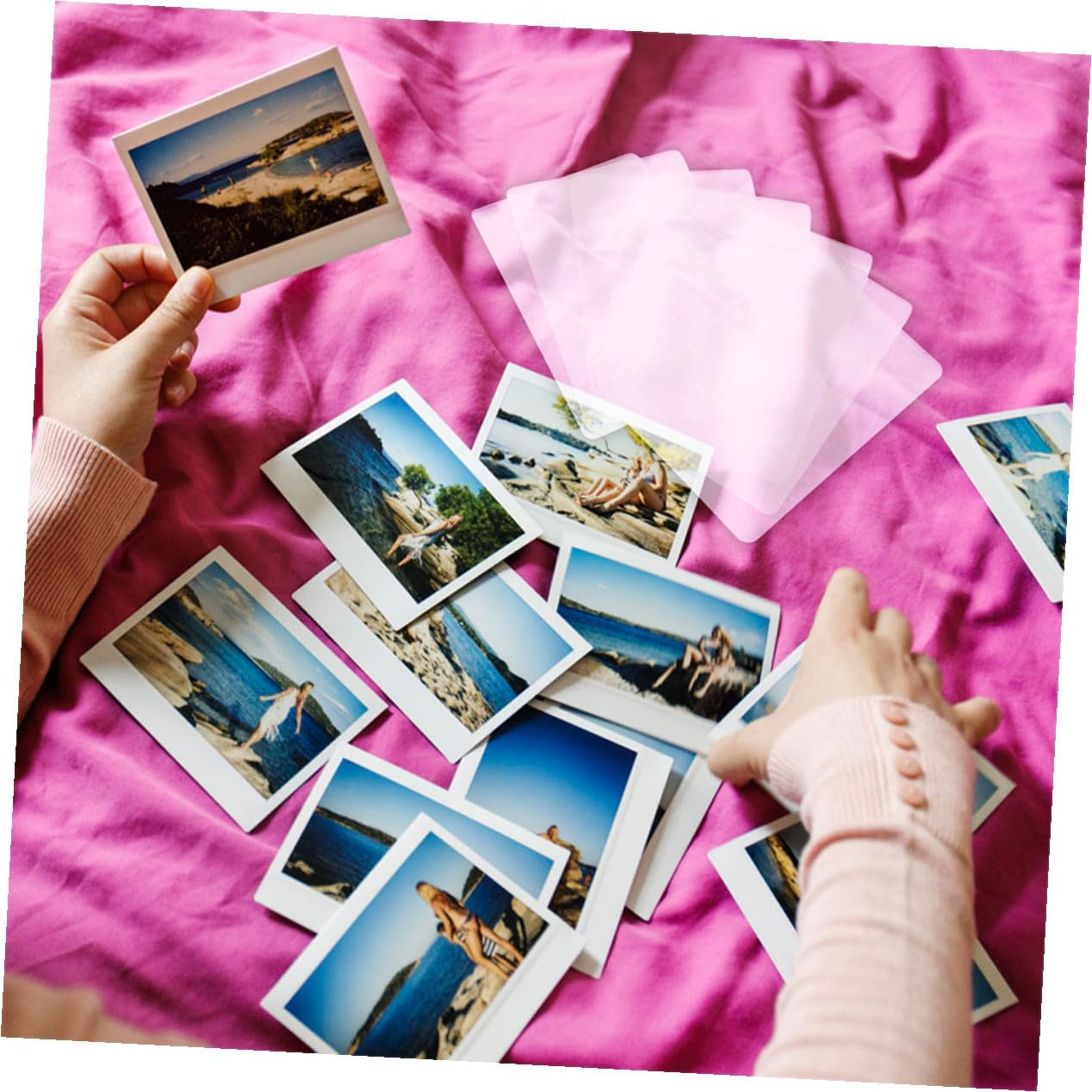 NIYANGLE 100Pcs Clear Thermal Laminating Sheets Matte Plastic Film with Rounded Corners for Document and Photo Protection Office School Supplies image number 6