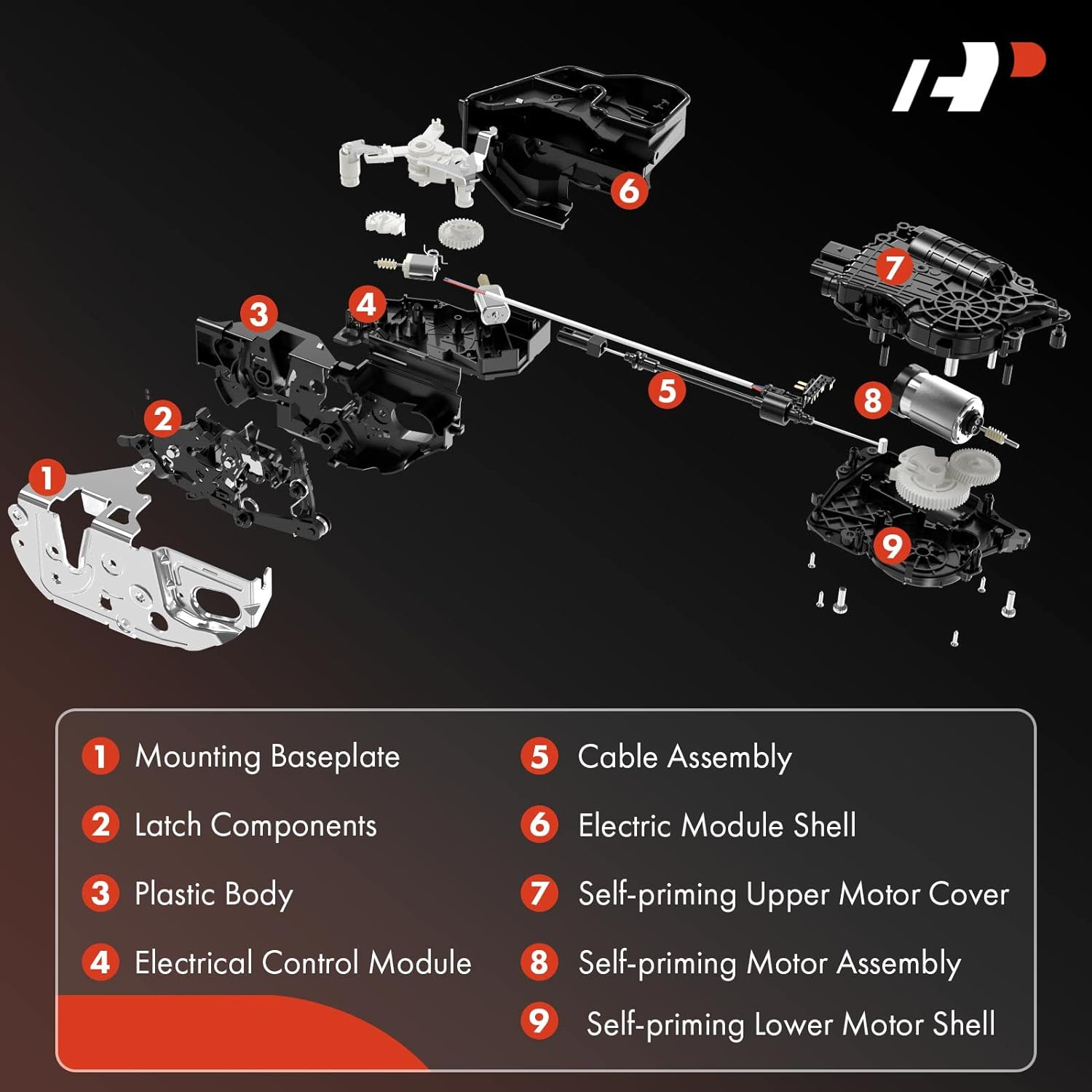 A-Premium Front Right Passenger Soft Close Door Latch Lock Actuator Compatible with BMW F10 528I 535D 535I 550I 740I 740Li 750I 750Li 760Li M5 750Li Xdrive & More Models, Replace# 51217185692 image number 2
