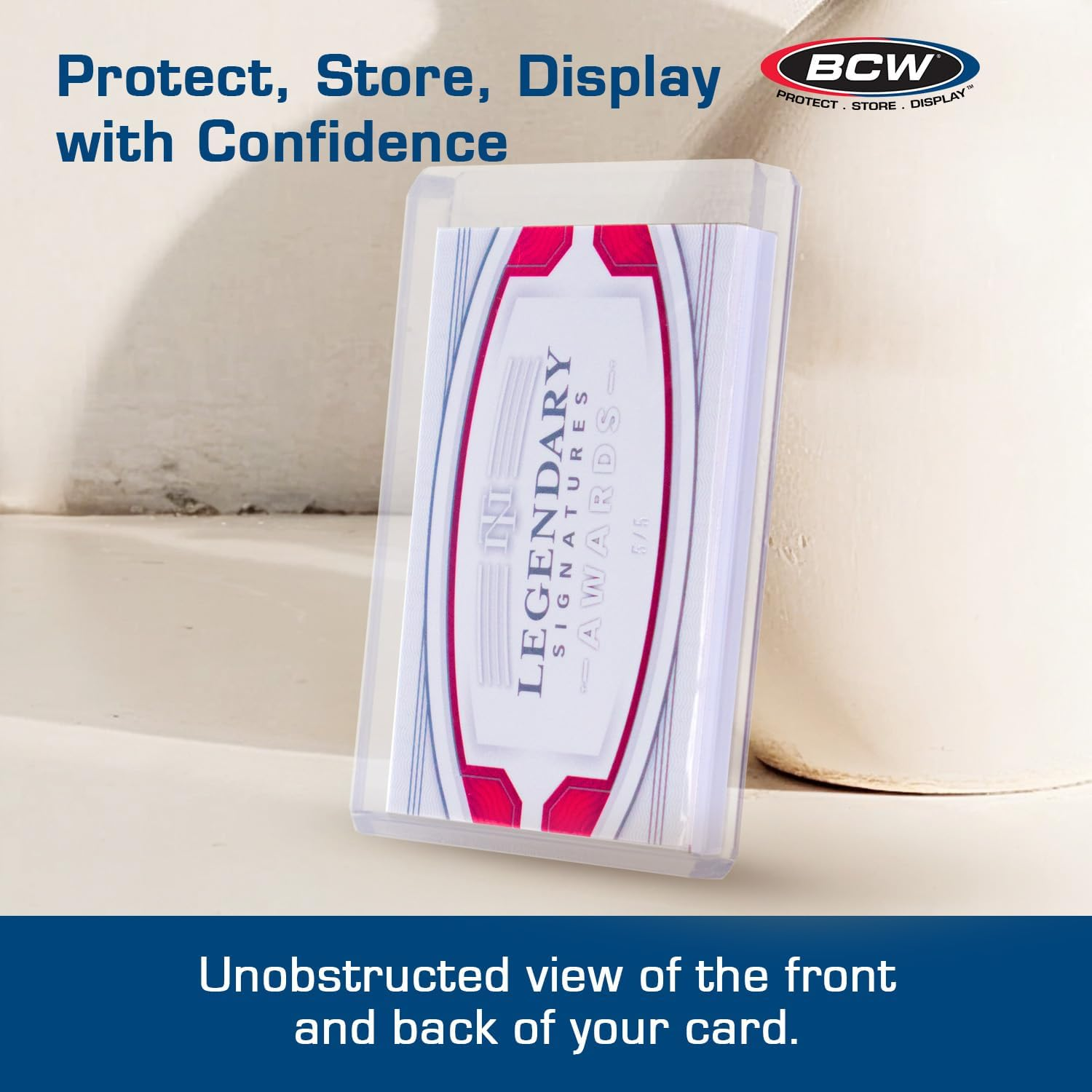 BCW Supplies 240 Pt. Thick Card Topload Holder (10 Count Pack) image number 3