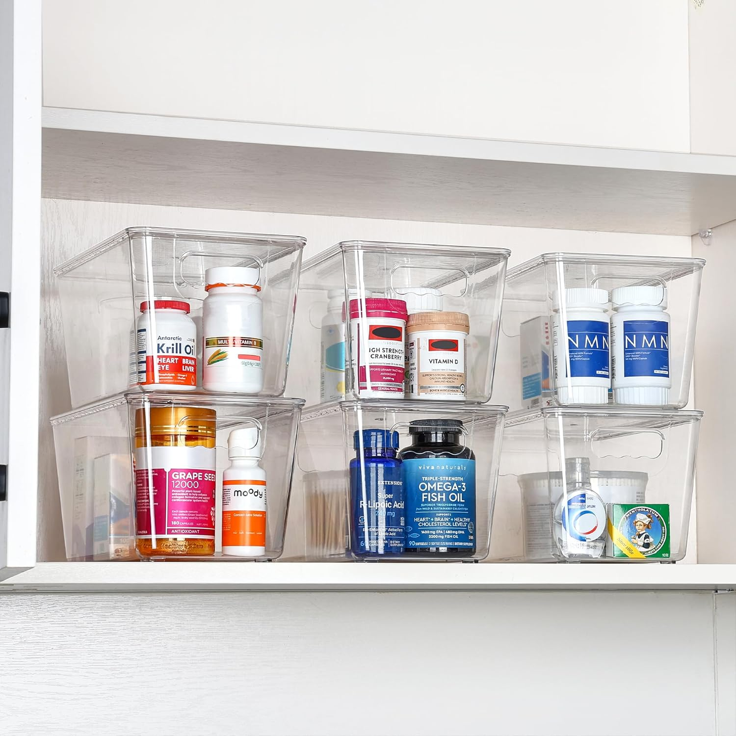 Vtopmart Pack of 4 Mobile Phone Medium Organiser with Lid image number 2