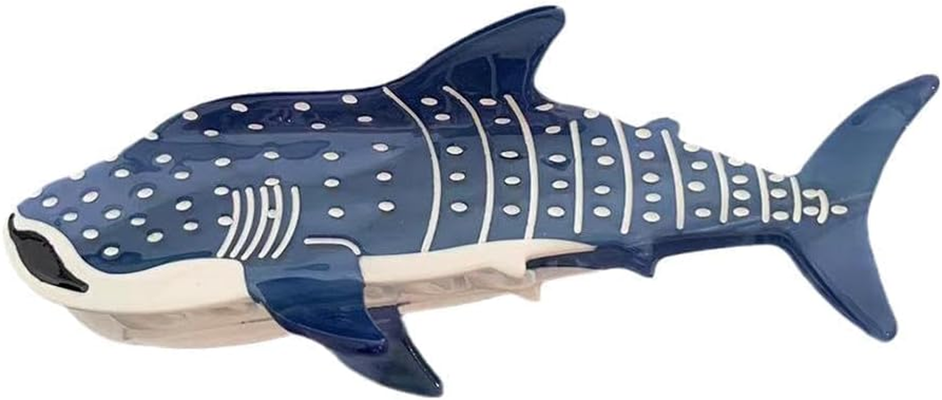 1 X Blue Shark Whale Claw Clips Animal Shape Hair Clips Large Strong Hold Pine Hair Clips Styling Accessories Shark Hair Clip image number 1