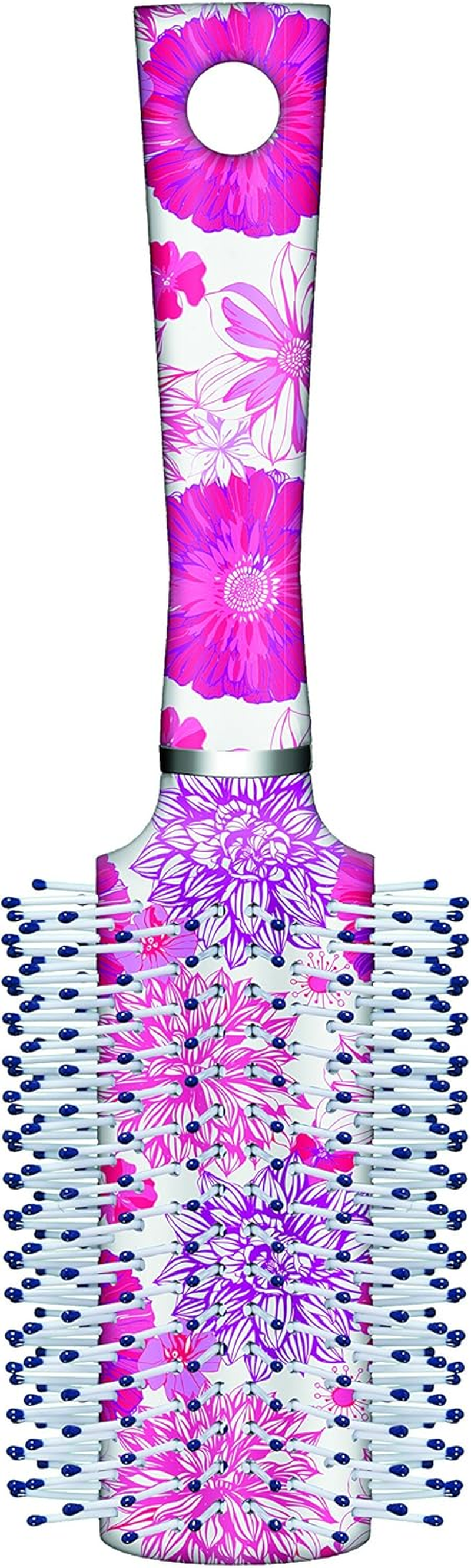 Conair Impressions Hair Brush, Nylon Bristle, Round, Large, Colors May Vary image number 4