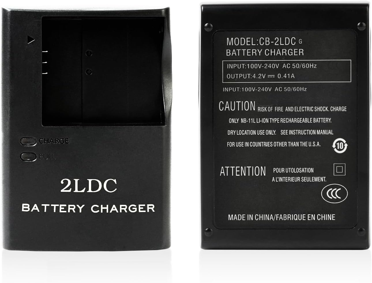 CB-2LD CB-2LDC CB-2LF Battery Charger for NB-11L NB-11LH Battery Compatible with Canon Powershot ELPH 110 130 340 350 360 HS, A2300 A2400 A2500 A2600 A3400 A3500 A4000 Is, IXUS 160 162 185 240 285 HS image number 3