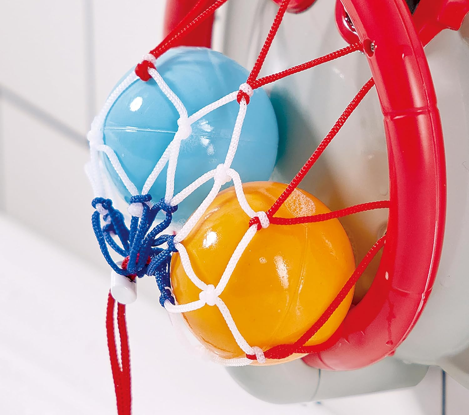 Hape Bath Time Basketball Elephant Pal | Bathtub Basketball Game for Kids | Suction Cup Hoop & 4 Floating Balls | Water Play Toy for Toddlers 18M+ | Bath Toys for Boys & Girls image number 5