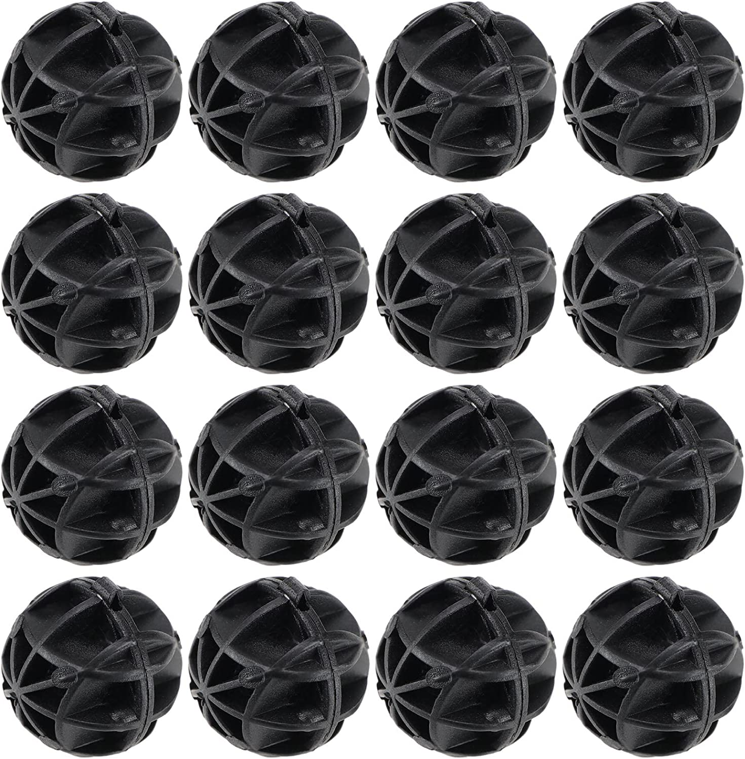Emagtech 50PCS Bio Porous Filter 16Mm Biochemical Ball Filter Media Water Filter Material with Cotton for Fish Tank Pond Aquarium Filter Accessories image number 4