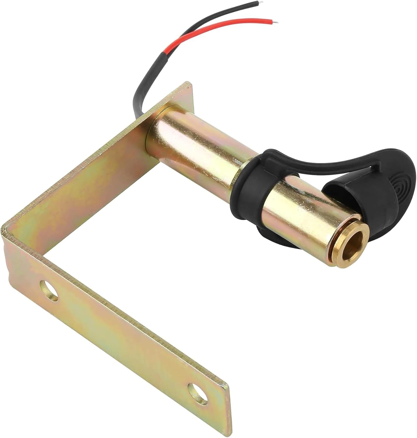 U Shape Tractor Beacon Light Bracket, Side Mount Beacon Holder with Wire for Forklift Truck Tractor, Metal Mounting Bracket Universal for DIN Pole Mount Rotating Warning Light