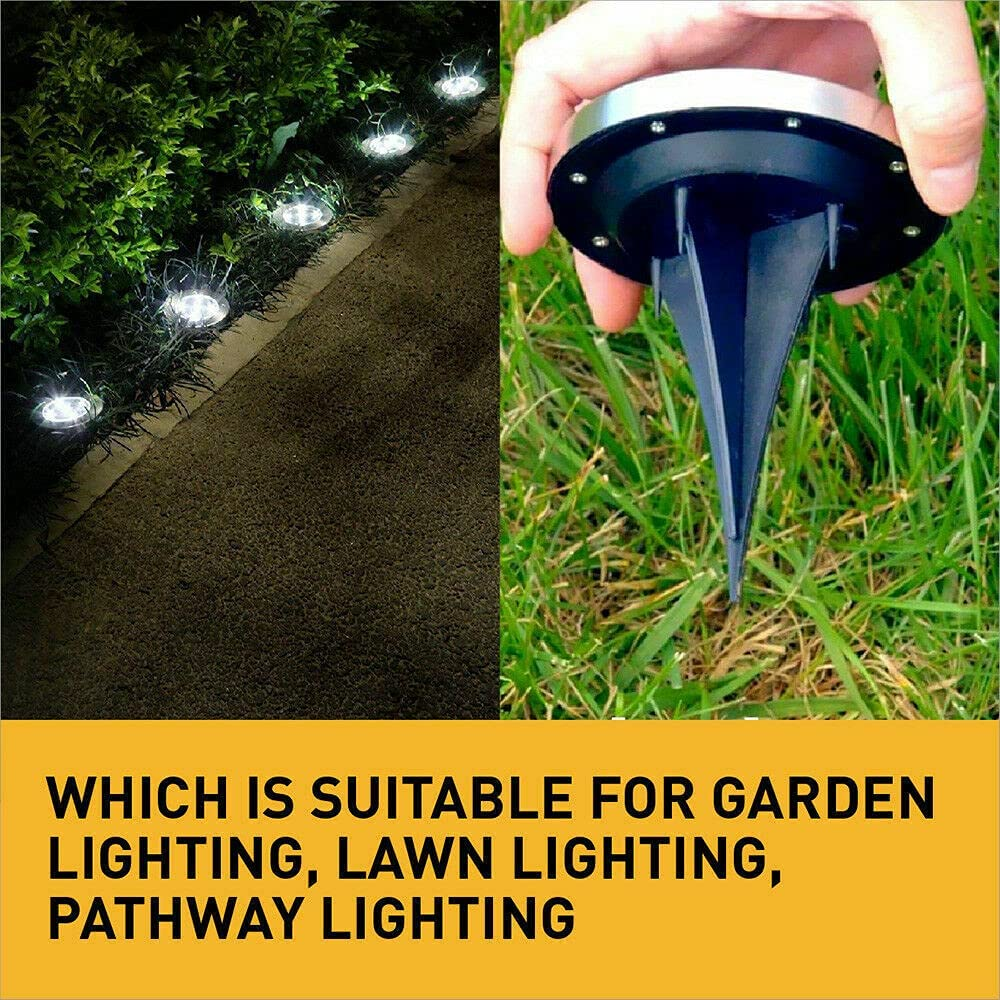 4/8/12 Solar Powered LED Buried Inground Recessed Light Garden Outdoor Deck Path (8X) - 12X image number 2
