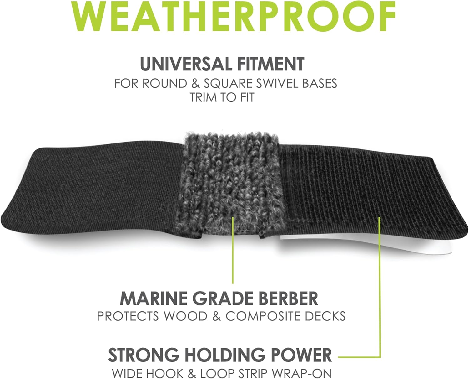 Gorillaoutdoor Sled Base Chair Floor Protectors/Wrap around Berber for Furniture with Tubular Legs and Bases (16 Pack) Wrap on Furniture Pads for Outdoor or Indoor Use Don'T Scratch Your Deck image number 3