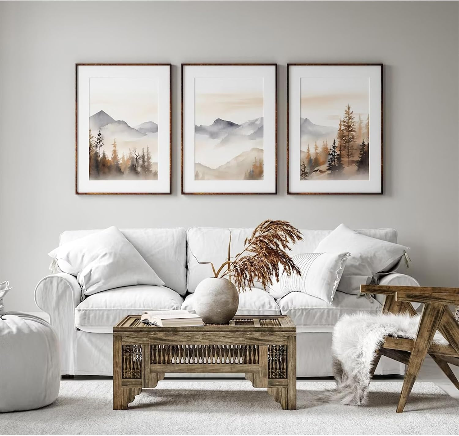Joocrise Neutral Mountain Art Prints - 16X24 Unframed image number 4