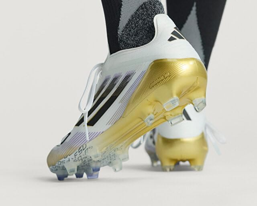 Adidas Performance F50 Elite FG Electric Stealth White Black Gold, 42 Men image number 4