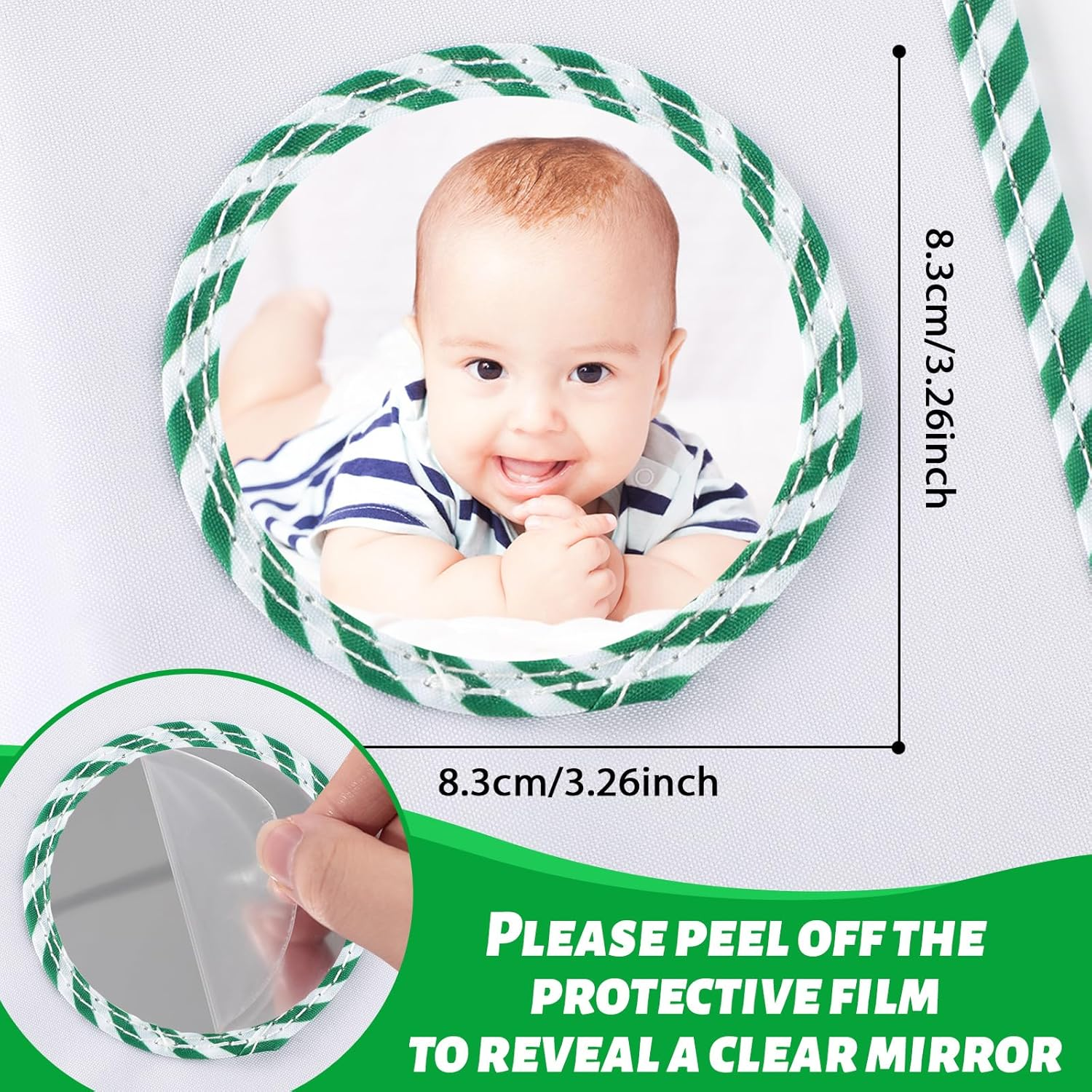 ZOIIWA Baby'S My First Family Album Soft Photo Cloth Book Greenery Bear My First Book of Photos Baby Memory Album Gift Holds 4X6 Pictures for Babies Newborn Toddler & Kids Girls Baby Shower image number 6