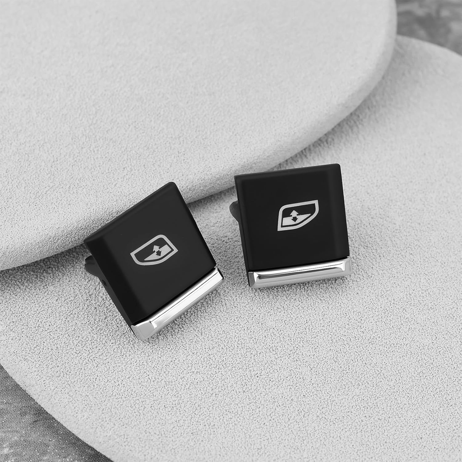 Emagtech 2Pcs Driver'S Seat Power Window Switch Button Covers Compatible with Porsche Cayenne 2011-2018 (No. 1-2) image number 5