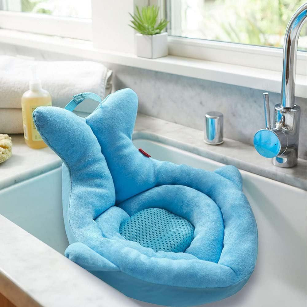 Skip Hop Moby Softspot Sink Bather, Baby Bath Cushion, Blue image number 4