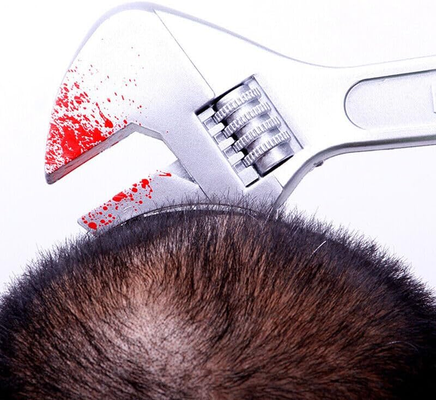 Boolavard Halloween Hair Hoop Horror Blood Fake Ax Saws Knife Gothic Headband Prop Decor image number 4