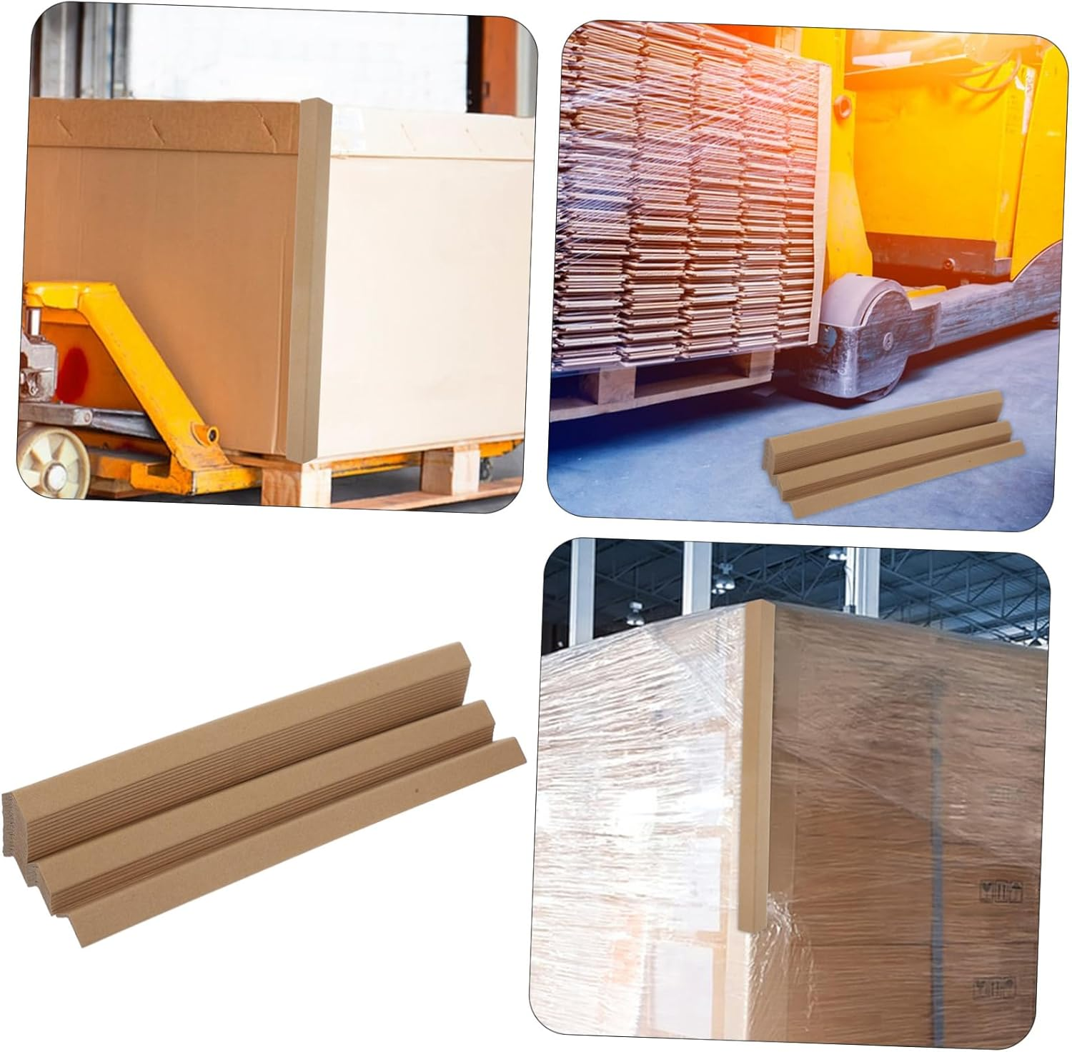 Mobestech 24Pcs Sturdy Cardboard Edge Protectors for Carton Packing L-Shaped Design Shipping Supplies Cabinet Edge Protector Cardboard Corner Protector