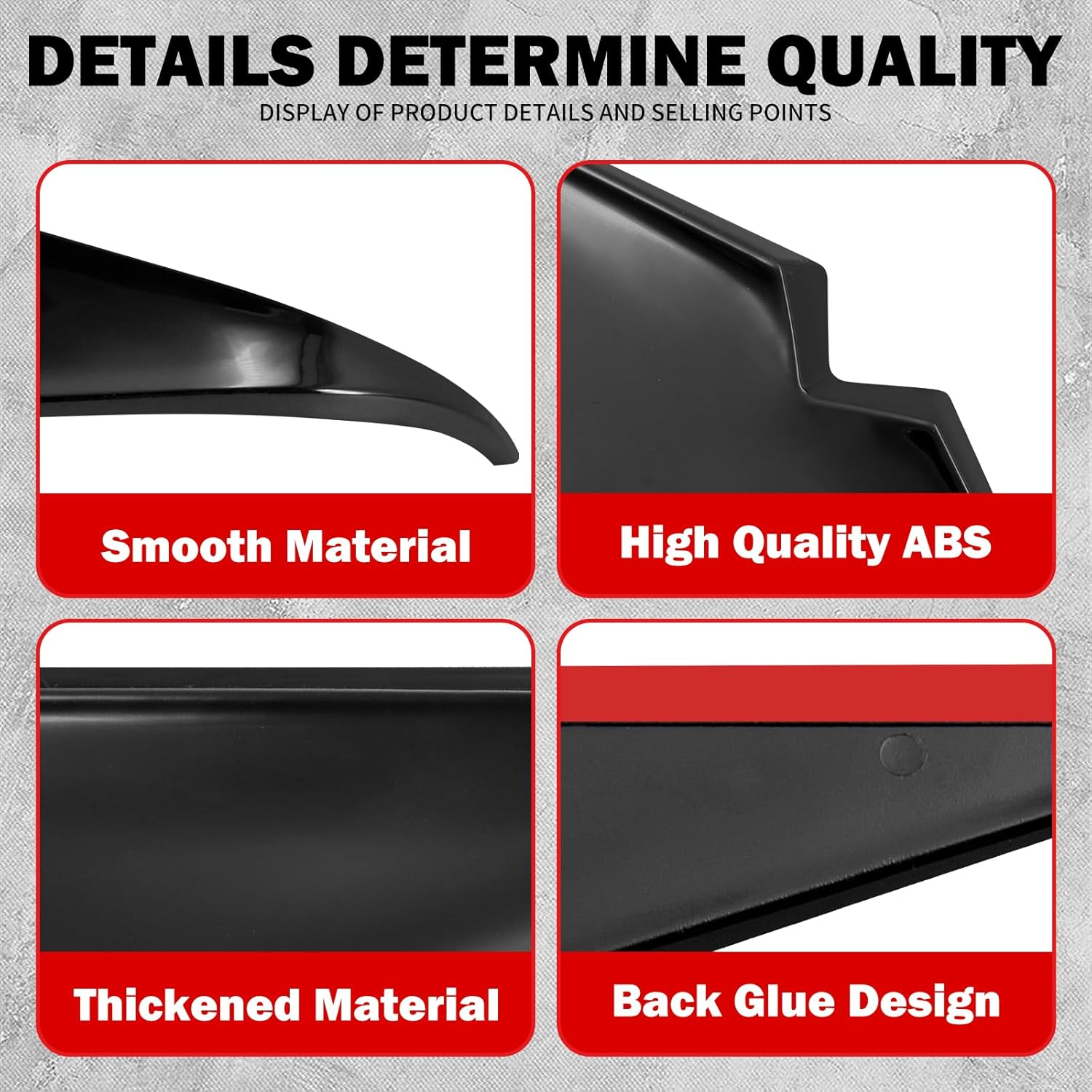 Motorcycle Headlight Eyebrows Sticker Headlamp Eyebrow Eyelids Upper Tip Trim Decoration Cover Visor Fit for Harley Road Glide 2015-2023 image number 2