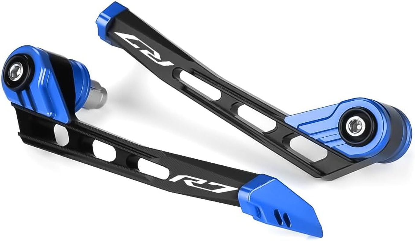 Modeer Handguards for YZF-R7 Motorcycle Handlebar Grips Guard Brake Clutch Levers Protector Accessories (Blue) - Black image number 3