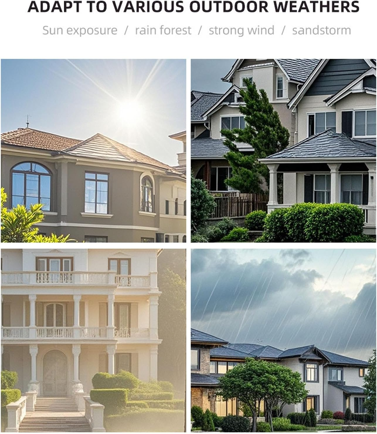 Doorbell Rain Cover, Solar Powered Doorbell Cover Transparent Plastic Door Bell Cover Doorbell Cover Box for Most Video Doorbells image number 1