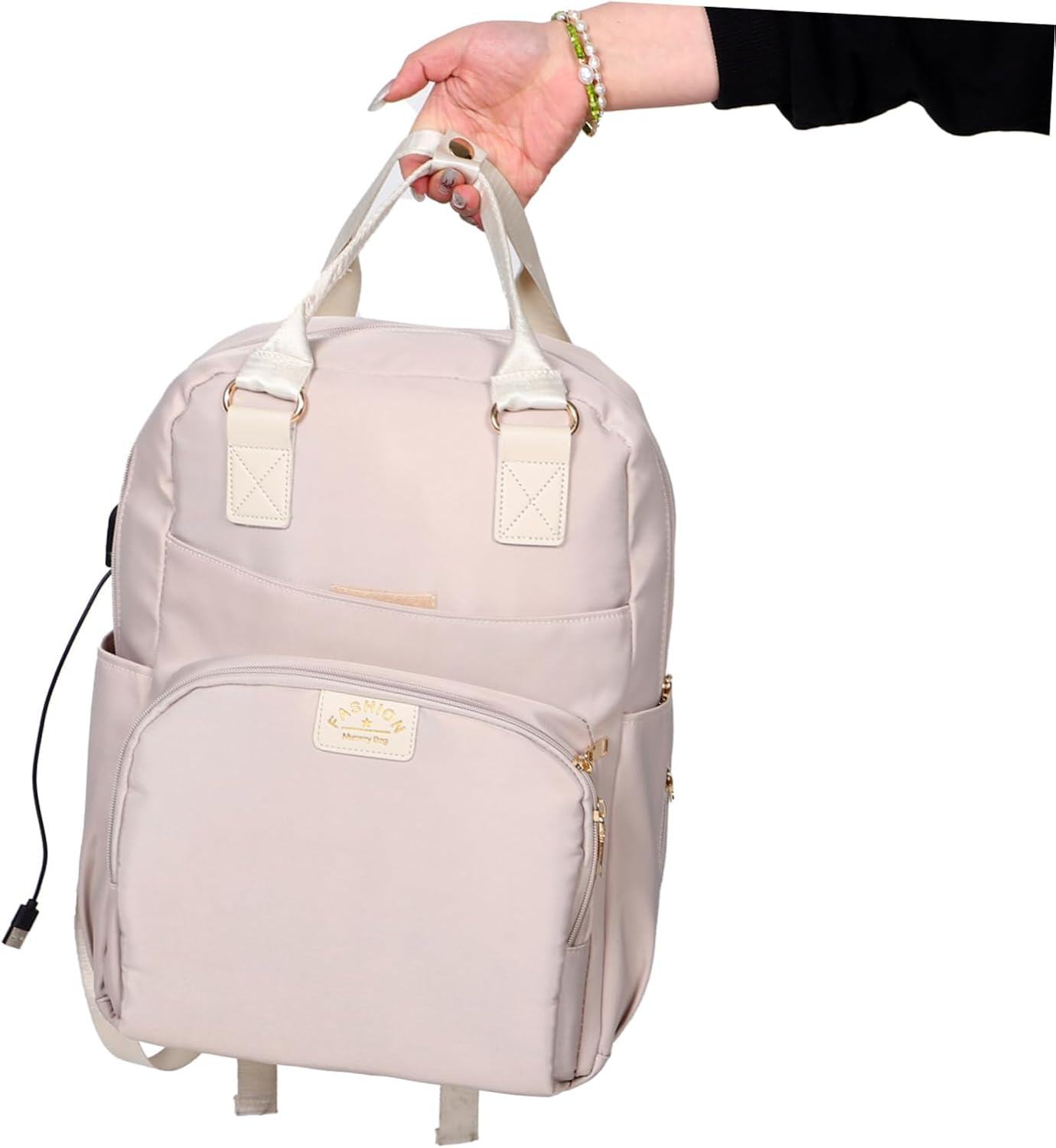 Holibanna Multi-Functional Diaper Bag Backpack Shoulder Diaper Bag for Mom Portable Travel Tote image number 2