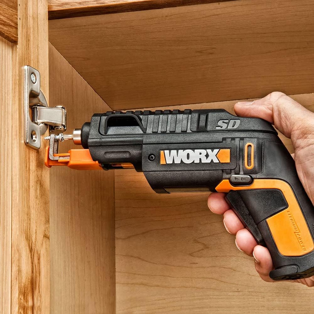 WORX WX255 Cordless Screwdriver with Automatic Bit Magazine Change & Optional Screw Holder for Fast, Effortless Screwing, 4V Screwdriver with Li-Ion Battery Includes 5 Bits & 1 Pre-Drill image number 3