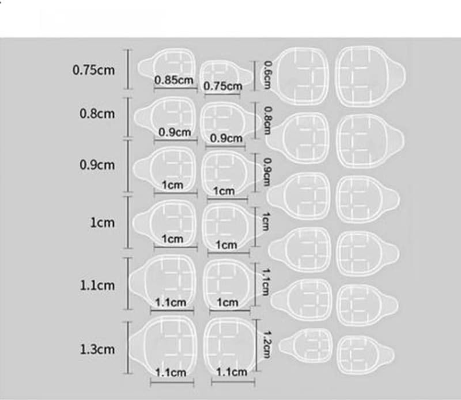 HIGHROCK 48 Pcs Press on Nails, Fake Fingernails and Toenails Nail Kit, Fake Static Acrylic False Nail Kit, Cute Artificial Press on Nails Cool Stuff, Fake False Nails for Women and Girls (Glitter) image number 2