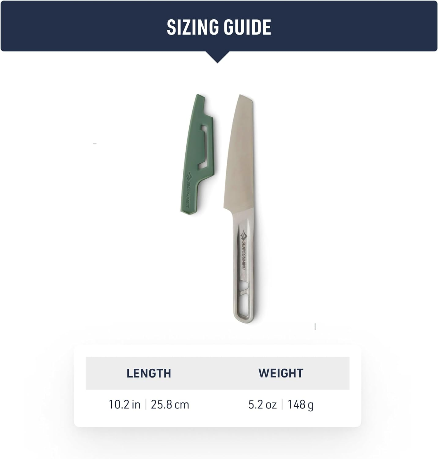 Sea to Summit Detour Stainless Steel Kitchen Knife, Steel/Laurel Wreath image number 2