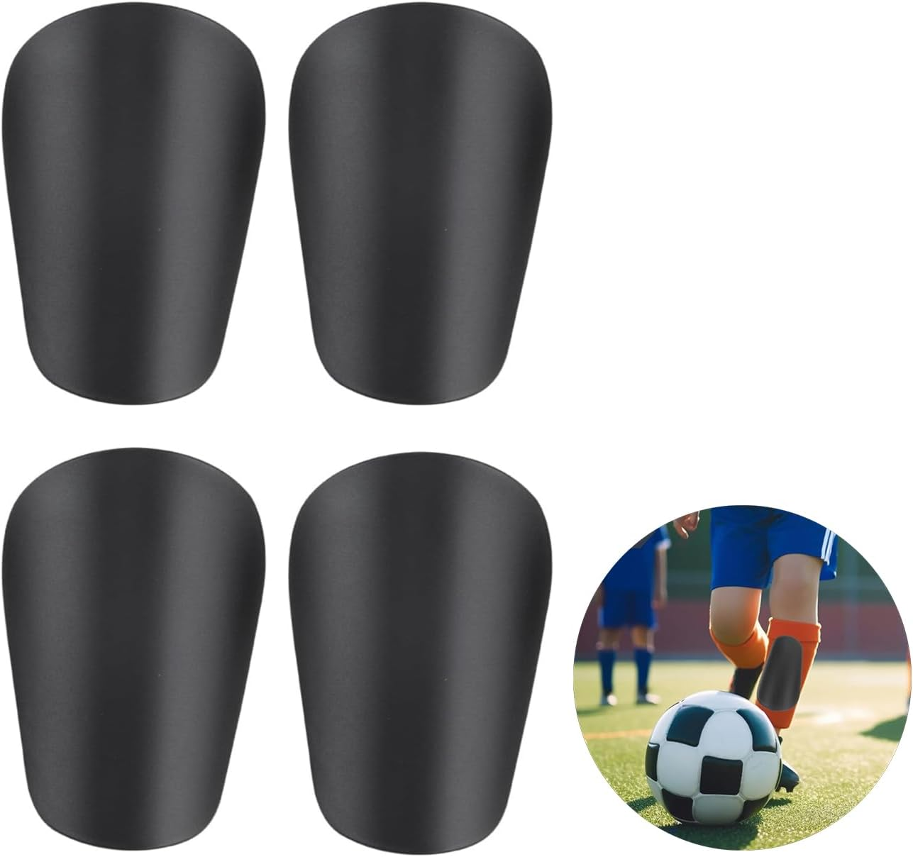 Taicols Mini Football Shin Guards, 2 Pair Mini Shin Guards Protective Equipment Shin Guards, Mini Soccer Shin Guard Mini Soccer Miniature Shin Guards Mini Shin Guards Shin Pads Football Shin Pads image number 1