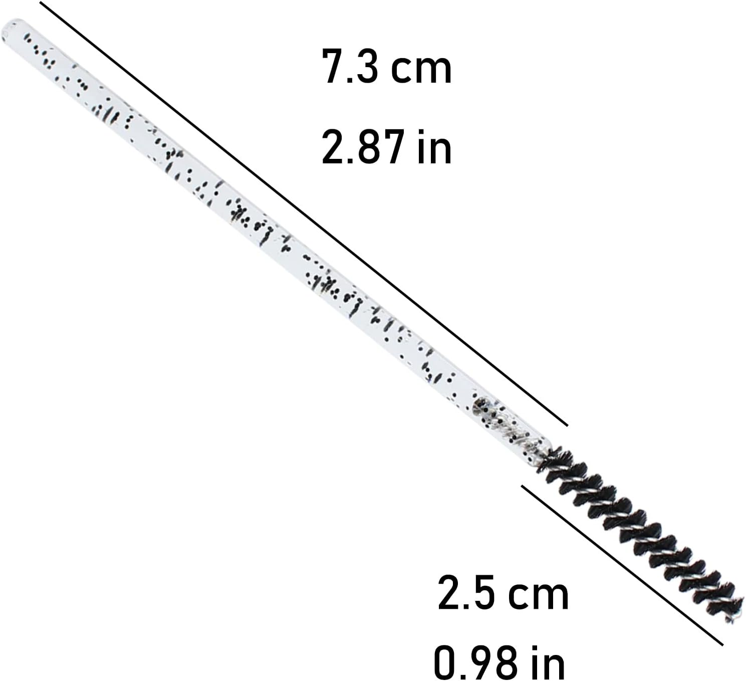 200Pcs Disposable Skinny Mascara Wands Mini Crystal Eyelash Brushes Thin Mascara Wands Micro Brush Lash Extension Supplies Lashes Extension Tools(Skinny-4Colors) image number 2